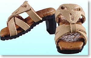 Casual Sandals (Beige) (Fashion Doll)
