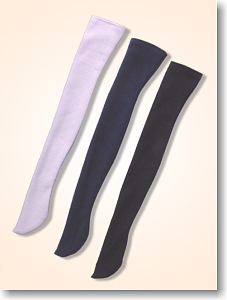 For 60cm Knee Socks (Black) (Fashion Doll)
