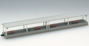 島式ホーム (ローカル型) 屋根付延長部 (鉄道模型)