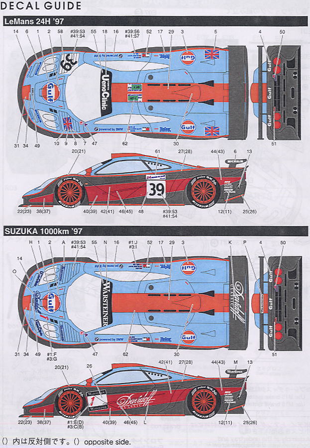 Gulfマクラーレン F1-GTR LM/Suzuka`97 (レジン・メタルキット) 塗装1