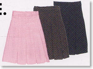 Inverted Pleats Skirt (Black) (Fashion Doll)