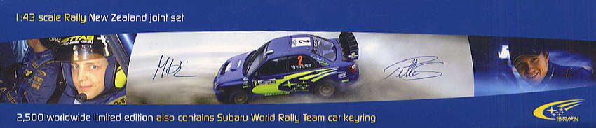 スバルインプレッサ WRC 2004 ニュージーランド (P.ソルベルグ・M.ヒルボネン)2台セット ※キーホルダー付 (ミニカー) その他の画像1