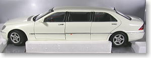 2000 メルセデスベンツ Sクラス プルマン (ホワイト) (ミニカー)
