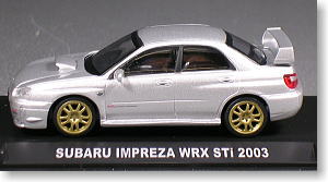 スバル インプレッサ WRX Sti 2003 (シルバー) (ミニカー)
