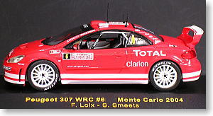プジョー 307 WRC No.6 (F.ロイクス/モンテカルロラリー2004) (ミニカー)