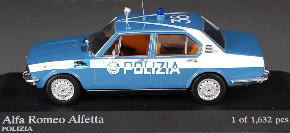 ALFA ROMEO ALFETTA POLIZIA 1972 (ミニカー)