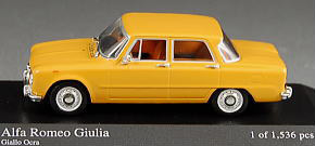 ALFA ROMEO GIULIA 1600 1970 OCHRE (ミニカー)