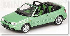 VW GOLF CABRIOLET 1999 GREEN METALLIC (ミニカー)