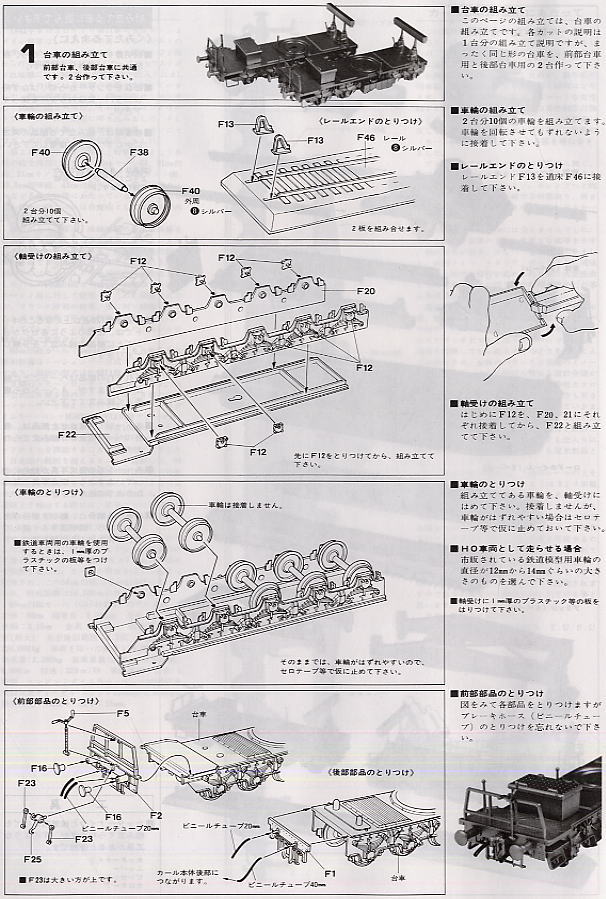 ドイツ600mm 自走臼砲カール 貨車付き (プラモデル) 設計図1