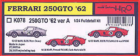 Ferrari 250GTO`62 Ver.A (Metal/Resin kit)