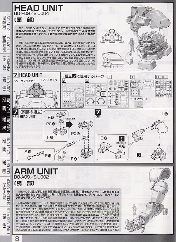 MS-09ドム (ONE YEAR WAR 0079版) (MG) (ガンプラ) 設計図5