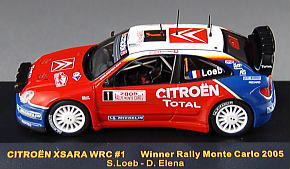 シトロエン クサラ WRC (2005年ラリー・モンテカルロ優勝/No.1/S.ローブ) (ミニカー)