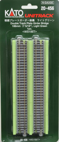 UNITRACK 複線プレートガーダー鉄橋 (ライトグリーン) 186mm ＜ WS186T ＞ (1本入) (鉄道模型)
