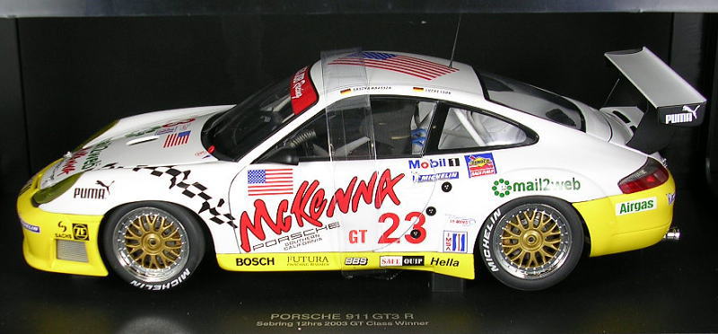 ポルシェ911GT3R 2003 セブリング12時間耐久 GTクラス優勝車 #23 ALEX JOB RACING (ミニカー) 商品画像1