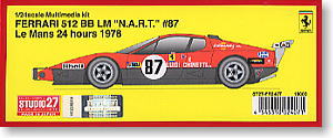 フェラーリ512BB LM N.A.R.T. No.87 ルマン1978 (レジン・メタルキット)