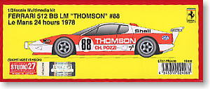 フェラーリ512BB LM THOMSON No.88 ルマン1978 ショートノーズ (レジン・メタルキット)