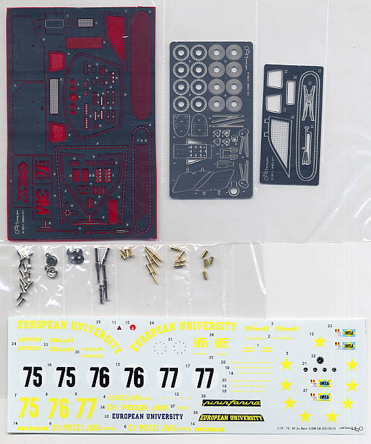 Ferrari 512BB LeMans`80 European University No.75 (Metal/Resin kit) Contents2
