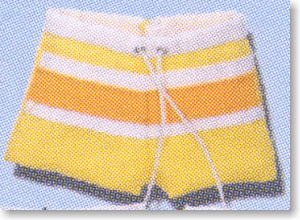 Board Shorts (Yellow) (Fashion Doll)