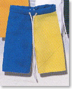 Men`s Board Shorts (Blue / Yellow) (Fashion Doll)