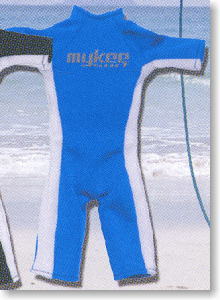 Men`s Wet suit (Blue / White) (Fashion Doll)