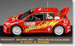 プジョー206 WRC 2005年モンテカルロ (No.61/D.オリオール) (ミニカー)