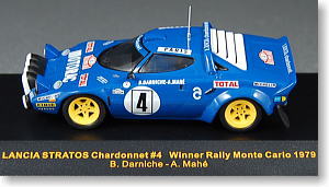 ランチア ストラトス CHARDONNET　1979年モンテカルロラリー優勝 No.4 (ミニカー)