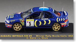 スバル インプレッサ 555 1995年WRCモンテカルロ (C.サインツ) (ミニカー)