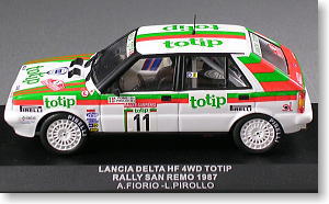 ランチア デルタ HF 4WD TOTIP (No.11/1987年サンレモラリー/A.フィオリオ) (ミニカー)