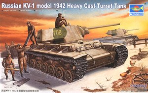 Russia KV-1 / 1942 Heavy Cast Turret Tank (Plastic model)