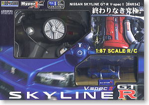ニッサン スカイライン GT-R V-Spec II (BNR34) No.1 ベイサイドブルー(27MHz) (ラジコン)