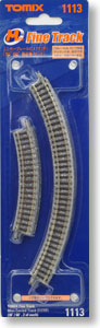Fine Track Mini Curved Track C177 (F) (30 degree/60 degree, 2 of each) (Model Train)