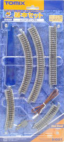 Fine Track Mini Rail Set Basic Set (Track Layout MA) (Model Train)