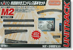 Unitrack [M2] Basic Oval Track & Passing Track Set with Kato Power Pack (Master2) (Model Train)