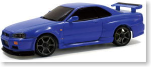 ニッサン R34スカイライン GT-R V-Spec(ブルー) (ラジコン)