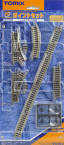 Fine Track Mini Rail Set Points Set (Track Layout MB) (Model Train)