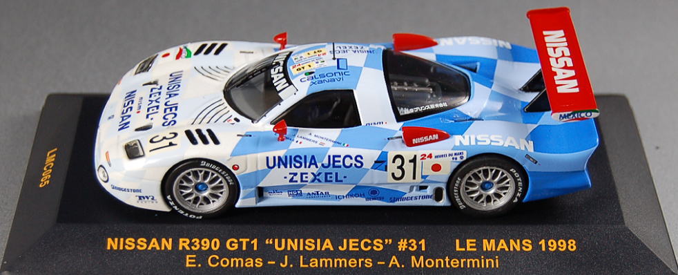 ニッサン R390 GT1 UNISIA JECS (1998年ルマン24時間 No.31) (ミニカー) 商品画像1