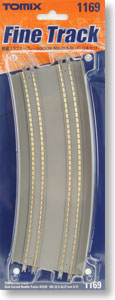 Fine Track (Viaduct) Slab Curved Double Tracks DC539/502-22.5-SL (F) (Set of 2) (Model Train)
