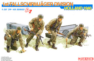 WW.II ドイツ軍 第1降下猟兵師団フィギュアセット (プラモデル)