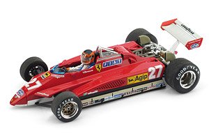 フェラーリ 126C2 1982年サンマリノGP 優勝 #28 DIDIER PIRONI ドライバーフィギュア付 (ミニカー)