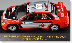 ミツビシ ランサー WRC 2005 イタリア No.10 G.ガリ (ミニカー)
