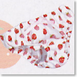 For 60cm Red Strawberry Shorts (Red Strawberry-print pattern White) (Fashion Doll)