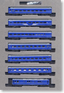 国鉄 24系25形100番代 特急寝台客車(銀帯) (7両セット) (鉄道模型)