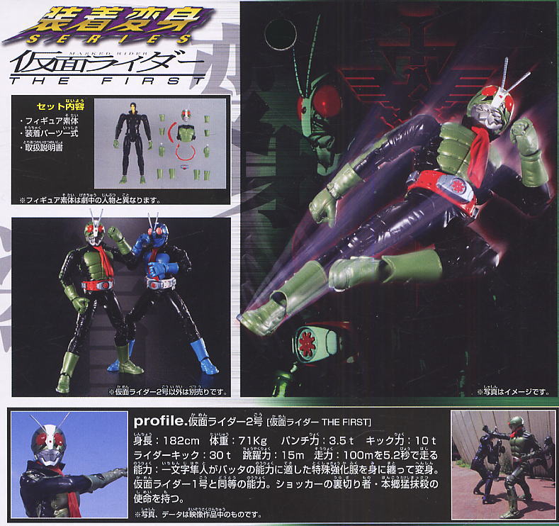 Souchaku Henshin Series Kamen Rider The First No.2 (Character Toy) Item picture1