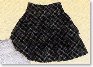 Velour Miniskirt (Black) (Fashion Doll)