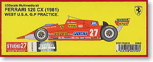 フェラーリ126CX 西アメリカGP`81 (レジン・メタルキット)