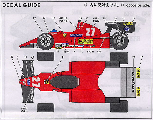 フェラーリ126C2 モナコGP`83 (レジン・メタルキット) 塗装2