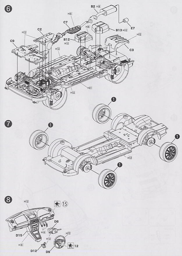 スバル インプレッサセダン WRX Sti 2005 (プラモデル) 設計図2