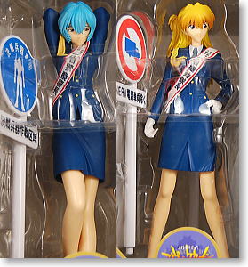 *Evangelion EX Figure No.3 Tokyo City Police Kikiipatsu Rei & Asuka 2 pieces (Arcade Prize)