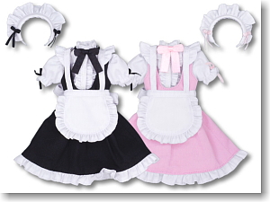For 25cm Housemaid Style Clothes Set (Black) (Fashion Doll)