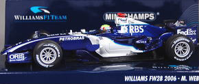ウイリアムズ F1 チーム FW28 (No.9/2006)ウェバー (ミニカー)